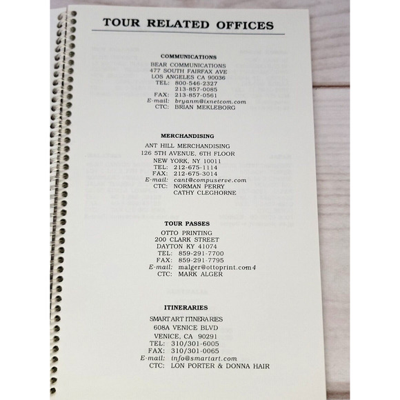 Megadeth Hero Tour Concert Tour Itinerary Book Pacific Rim July/August 2001 Band - Picture 6 of 12